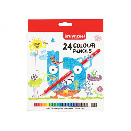 Bruynzeel KIDS - Fargeblyanter 24stk - HobbyHimmelen