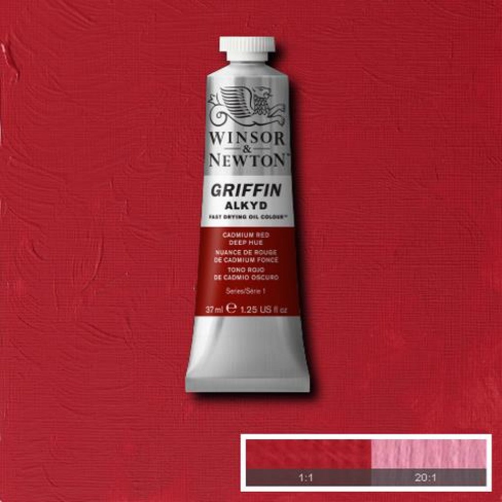W&N - Griffin Alkyd 37ml - 098 Cadmium Red Deep Hue
