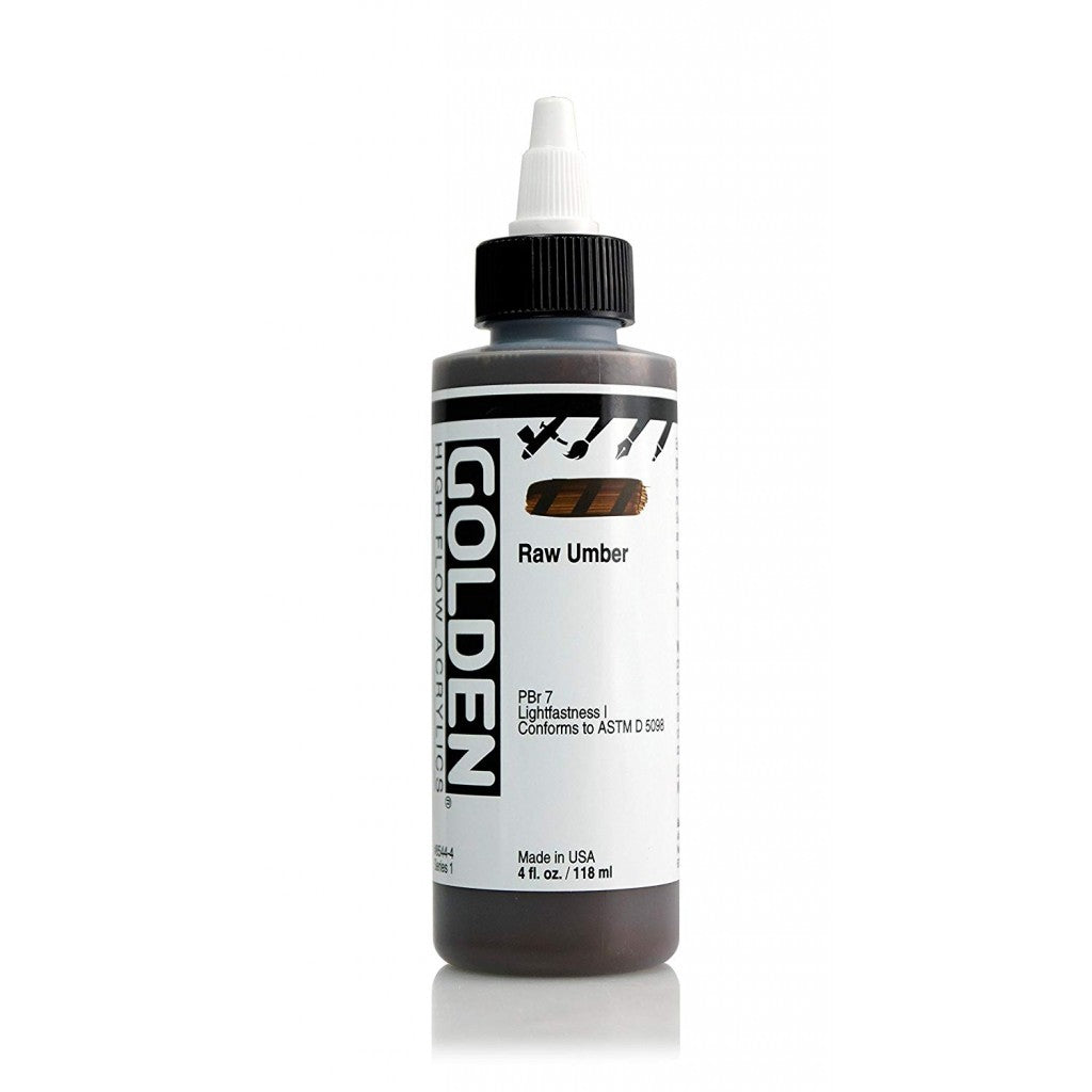 Golden High Flow Acrylics 118ml - Raw Umber