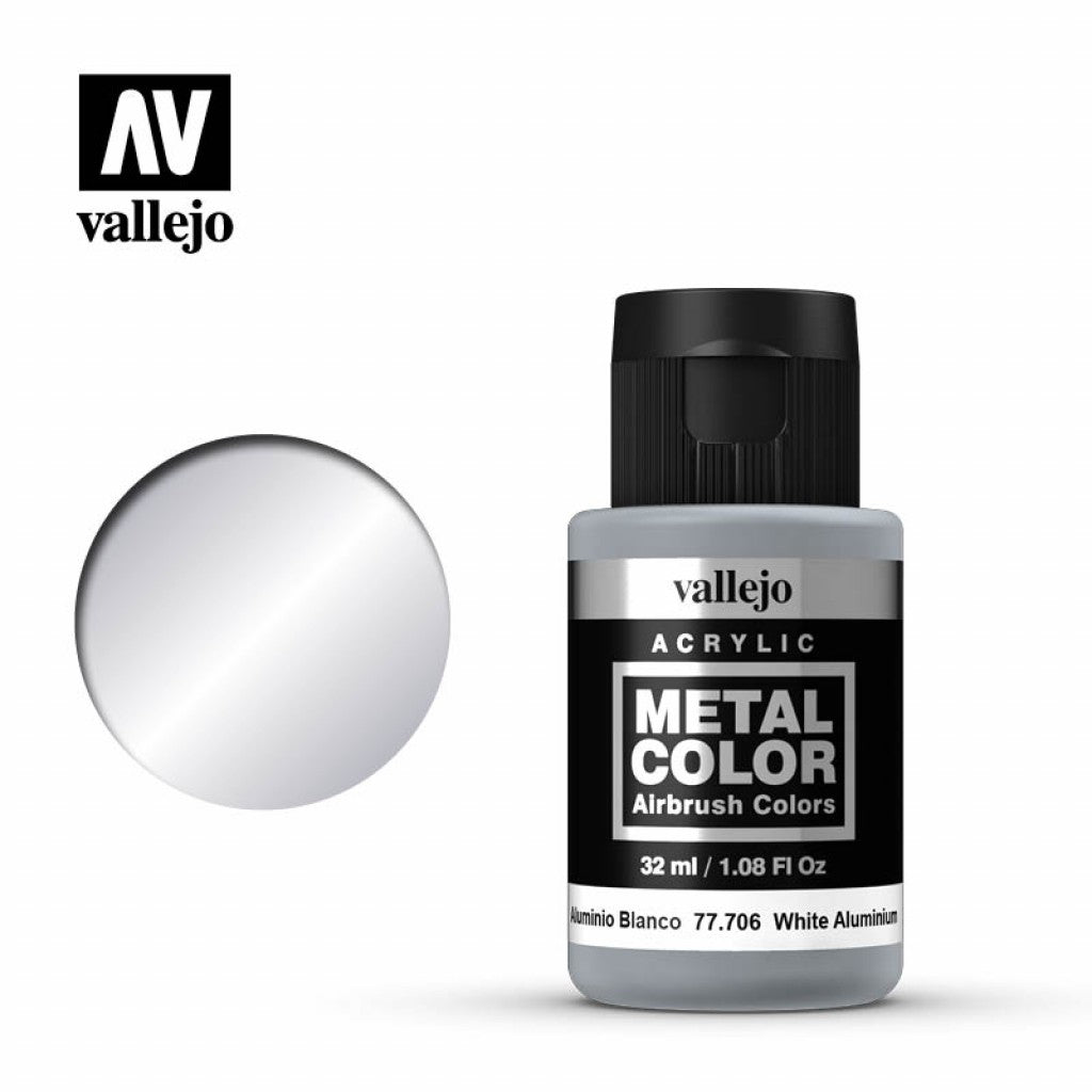 Vallejo Metal Color 77.706 - White Aluminium 32 ml