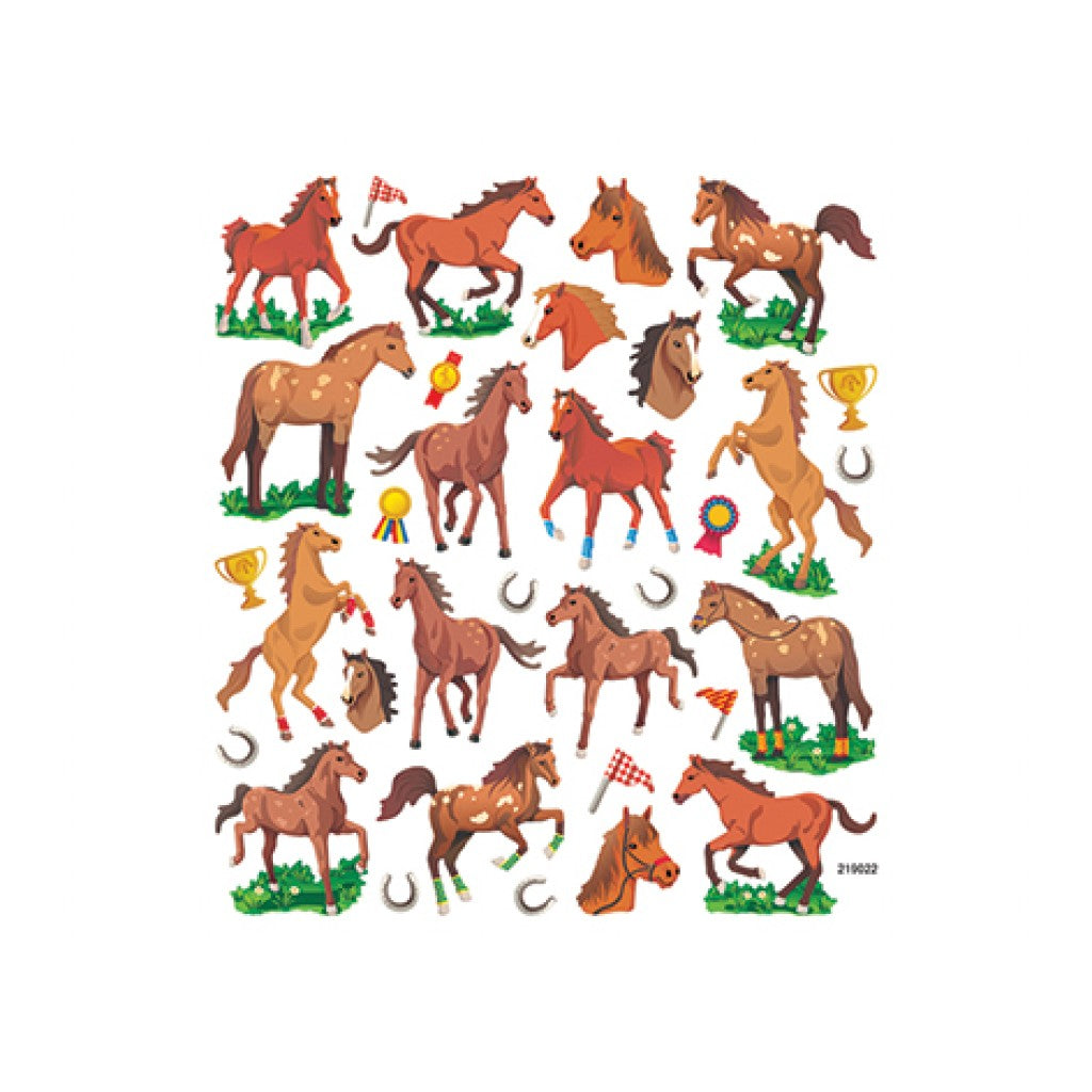 Klistremerker - Hester m/glitter