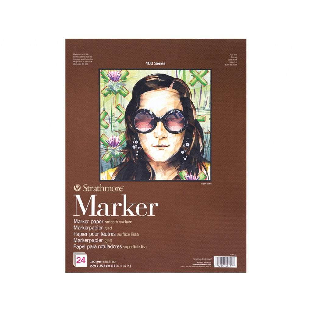 Strathmore 400 - Marker Paper Pad 11"X14" (27,9X35,6cm) - 24ark