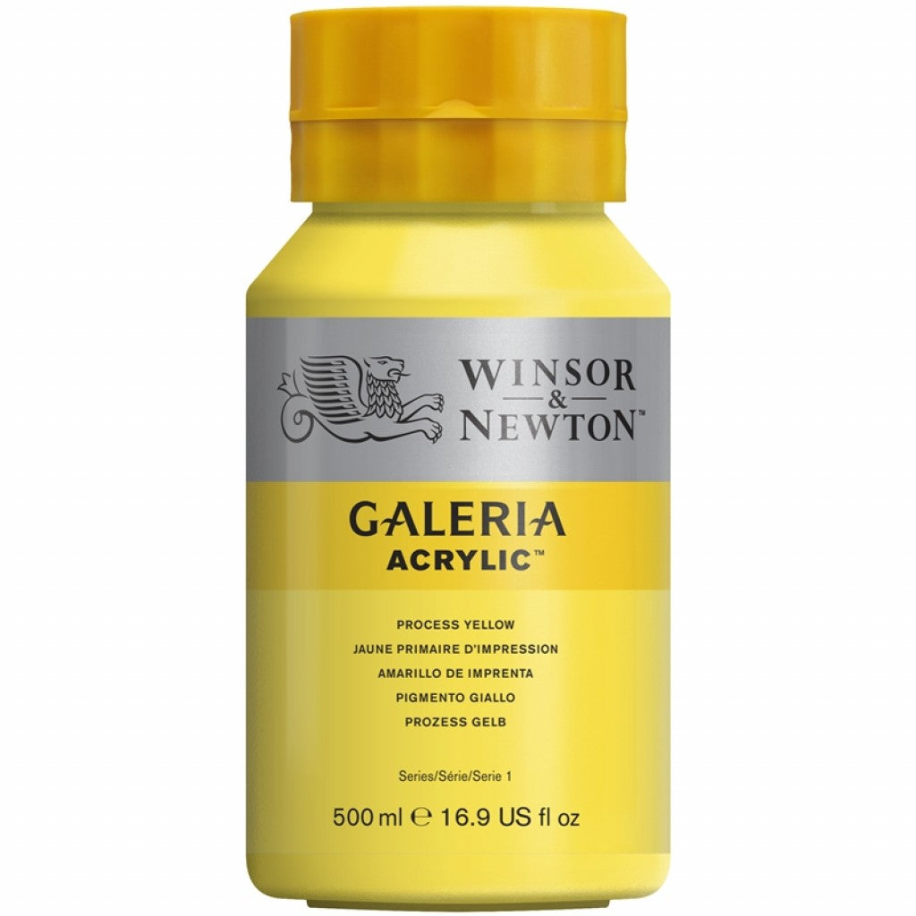 W&N - Galeria Acrylic 500ml - 527 Process Yellow