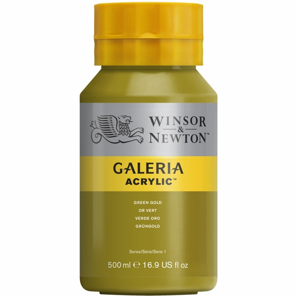 W&N - Galeria Acrylic 500ml - 294 Green Gold