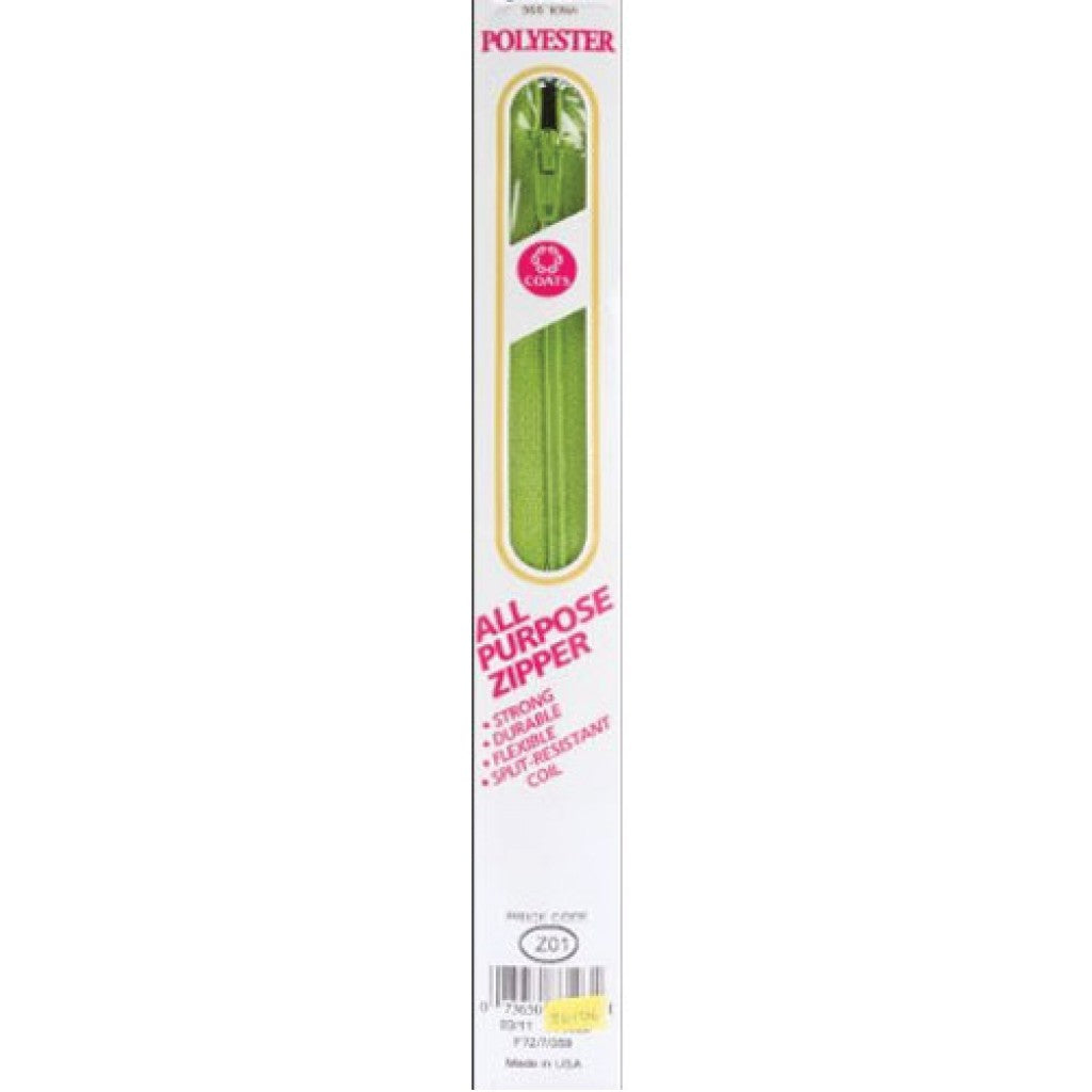 Glidelås i nylon (lukket) - 55cm Kiwi