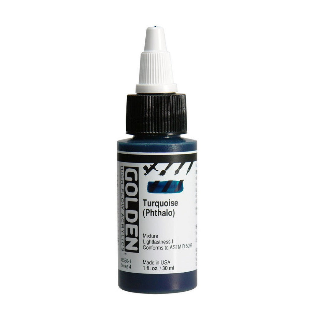 Golden High Flow Acrylics 30ml - 8550 Turquoise Phthalo