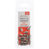 Rustfritt Stål Endestykke, 20stk - 9.5mm
