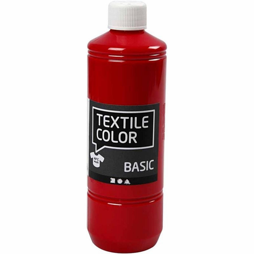 Textil Color - Primærrød, 500ml
