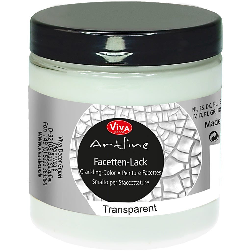 Facetten-Lack - Transparent, 250ml (Krakelering)