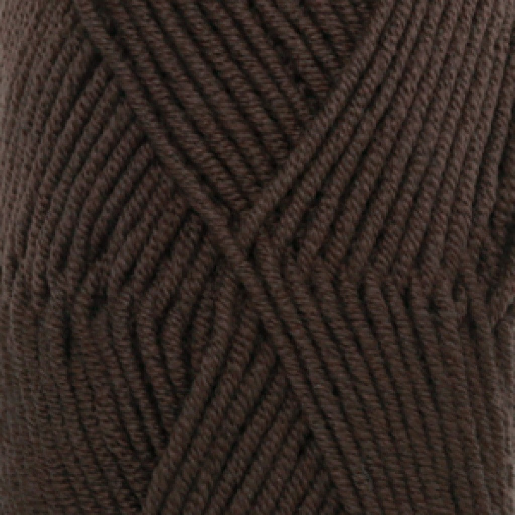 Merino Extra Fine Uni - 9 Mørk Brun