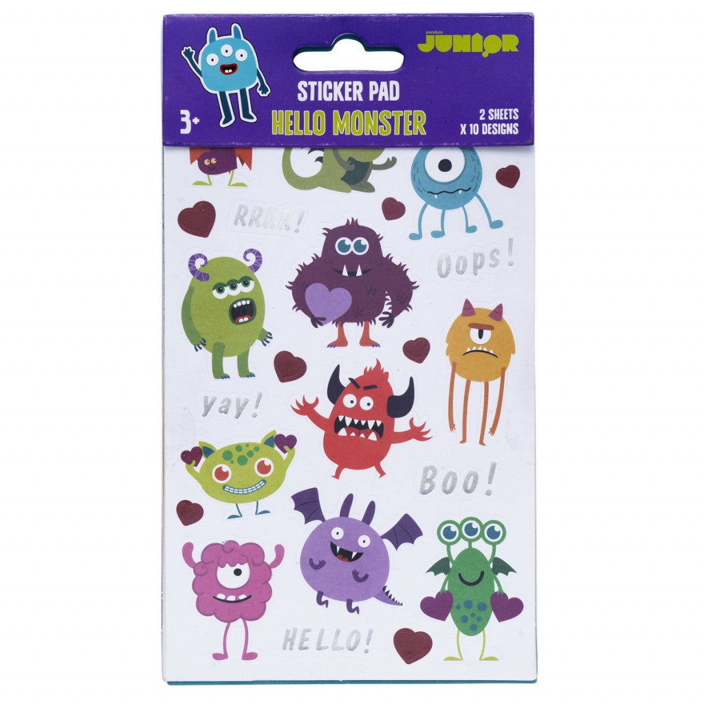 Klistremerkebok Monster