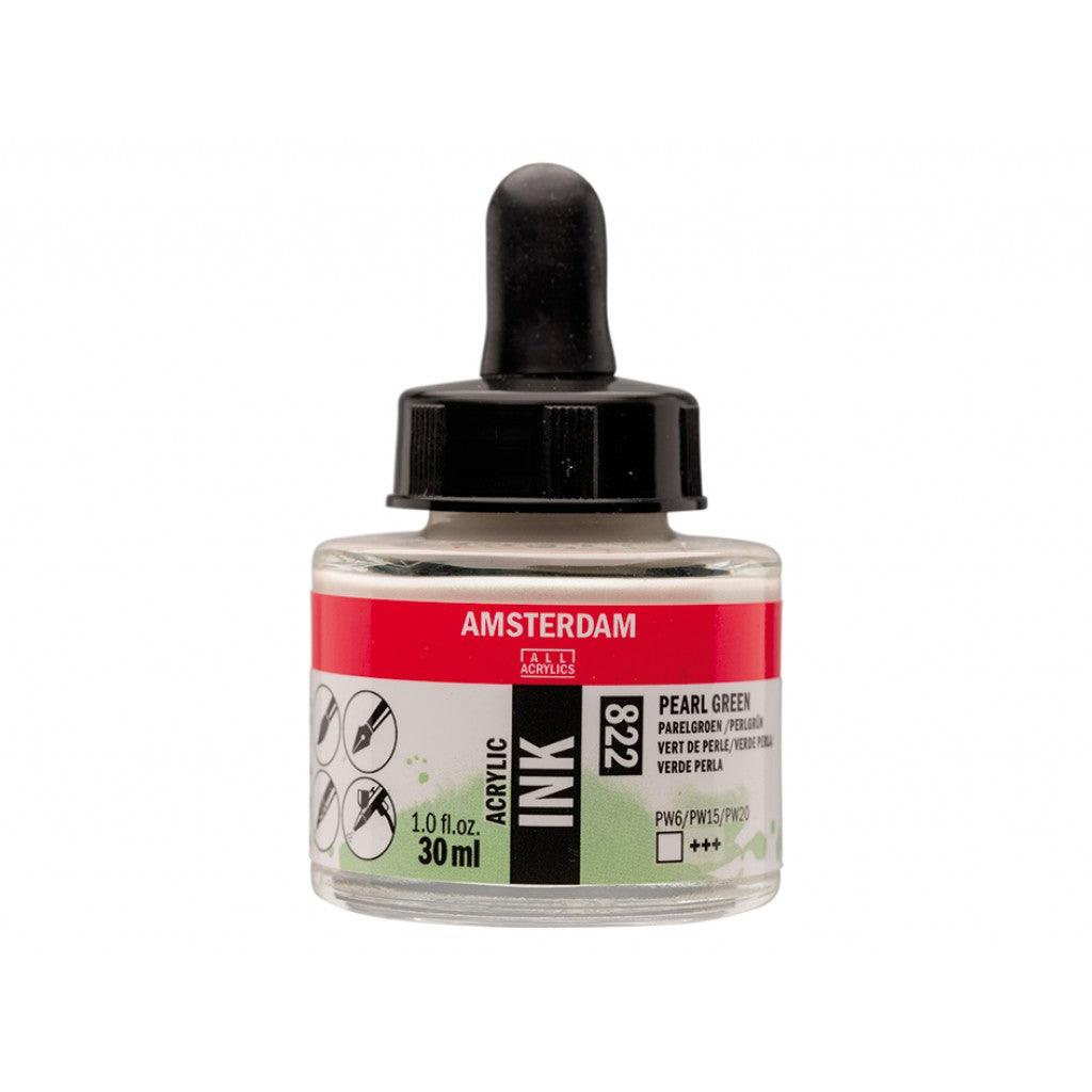 Amsterdam Ink 30ml - 822 Pearl Green - HobbyHimmelen