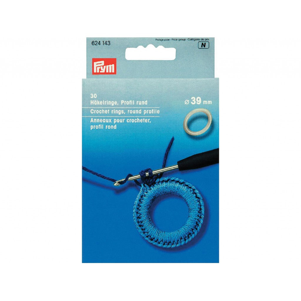 Prym Plastringer 39mm - 30stk - Hvite
