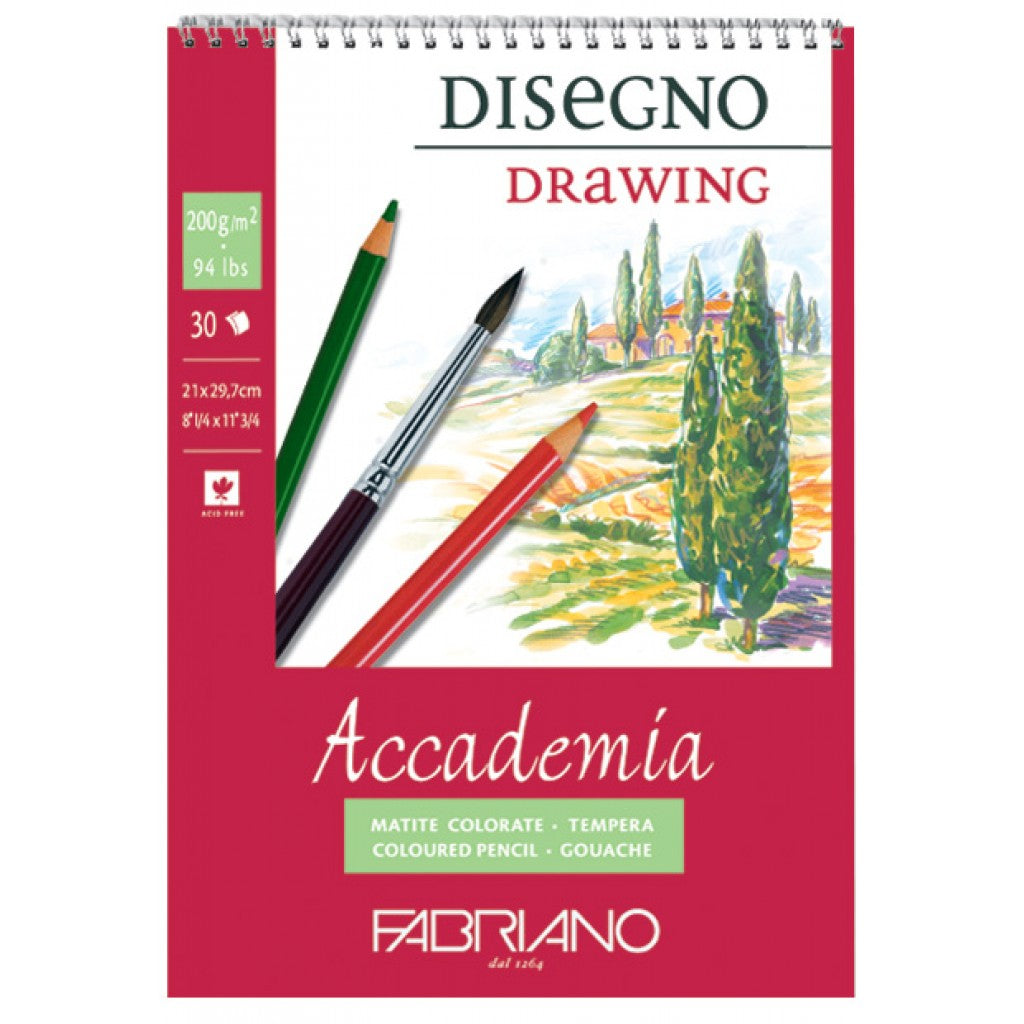 Fabriano Accademia Drawing Spiral 200g  A5
