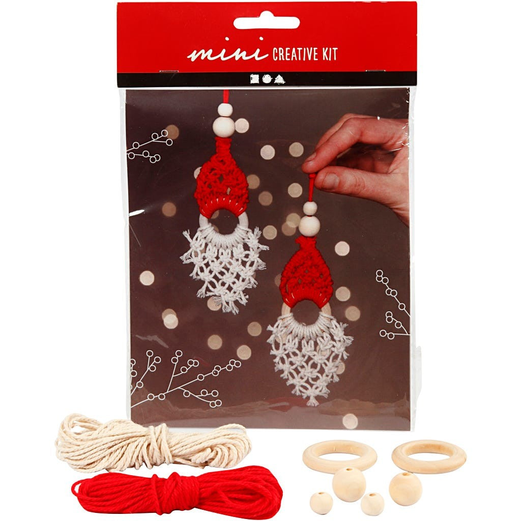 Kreativ minikit, 2stk, 14cm - Macramé Nisse