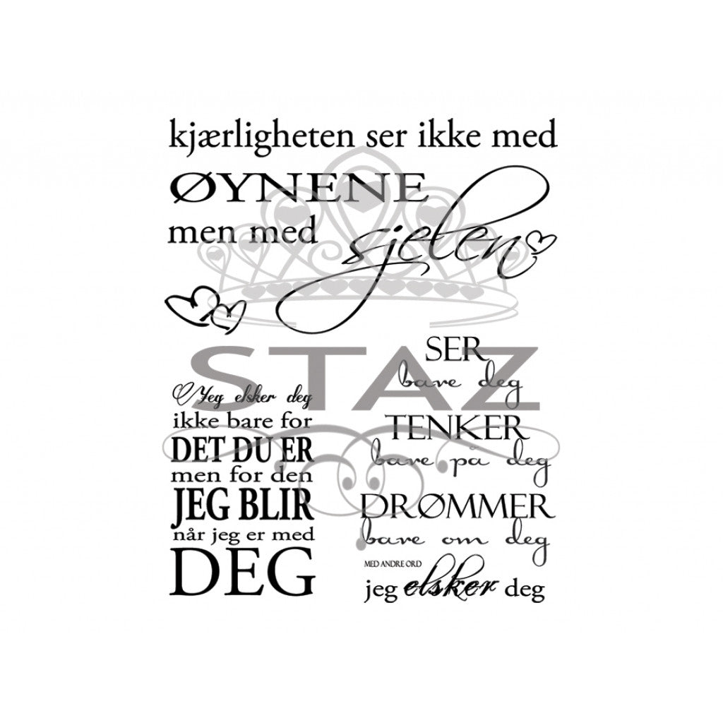 Staz Stempelsett - Kjærlighetens Sjel