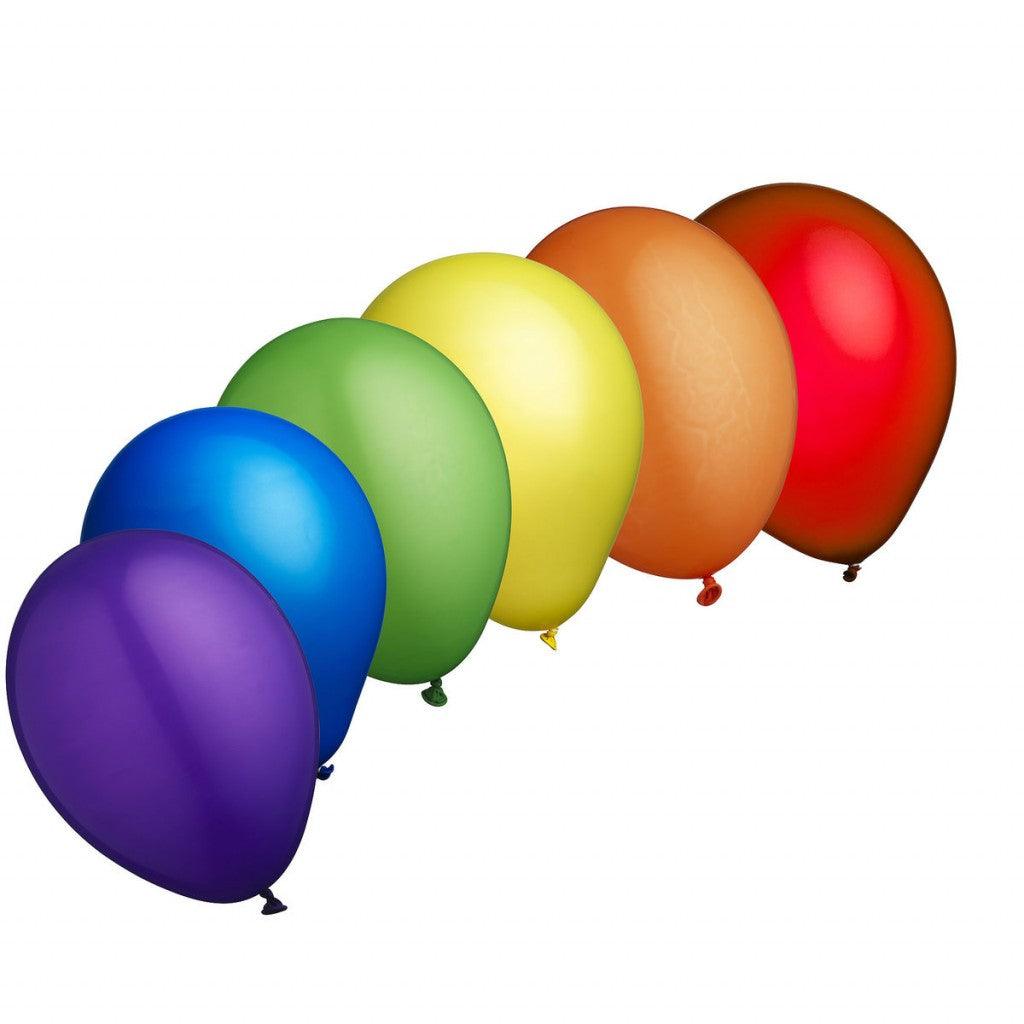Ballonger 26cm, 12stk - Rainbow - HobbyHimmelen