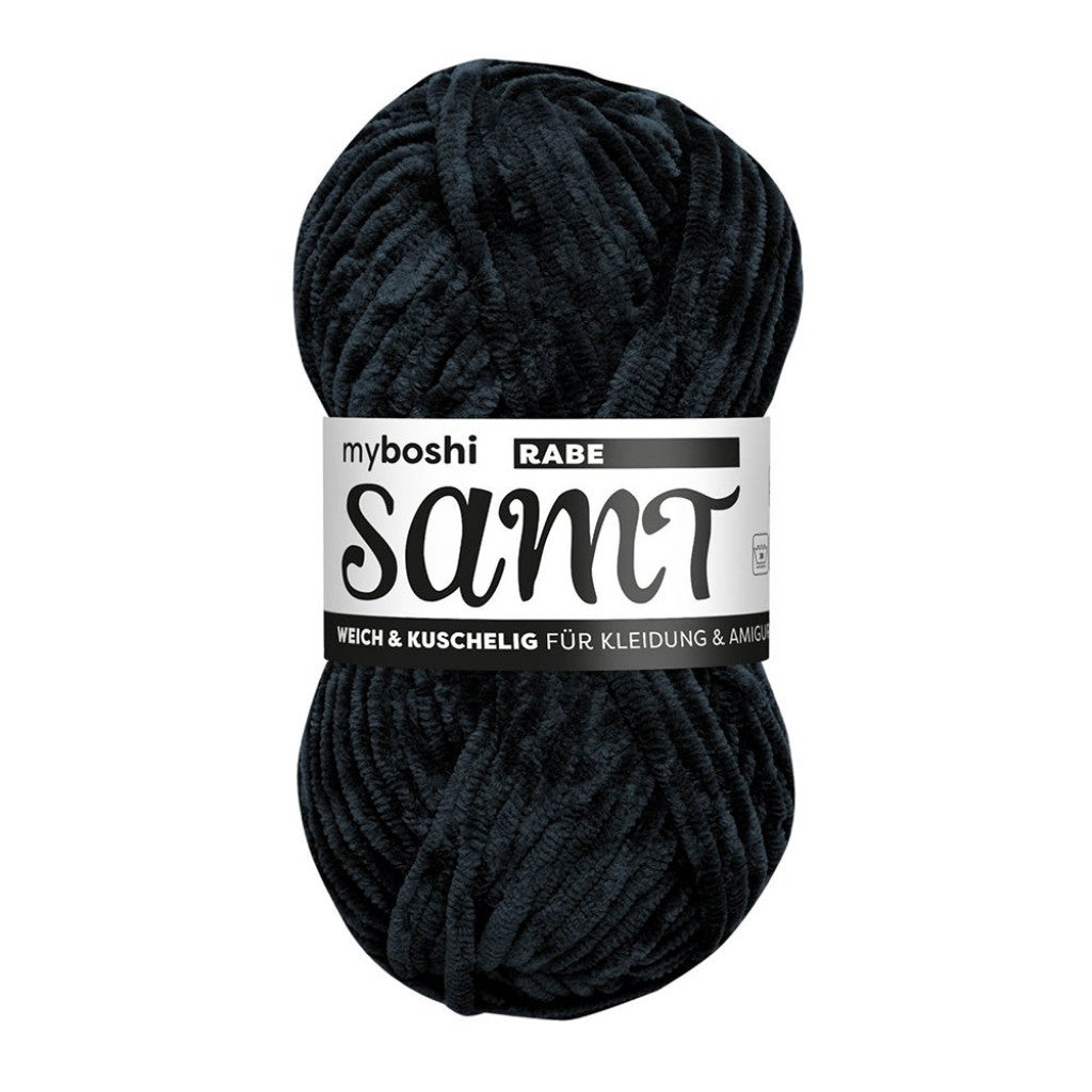 Myboshi Samt Chenillegarn 100m - 896 Raven
