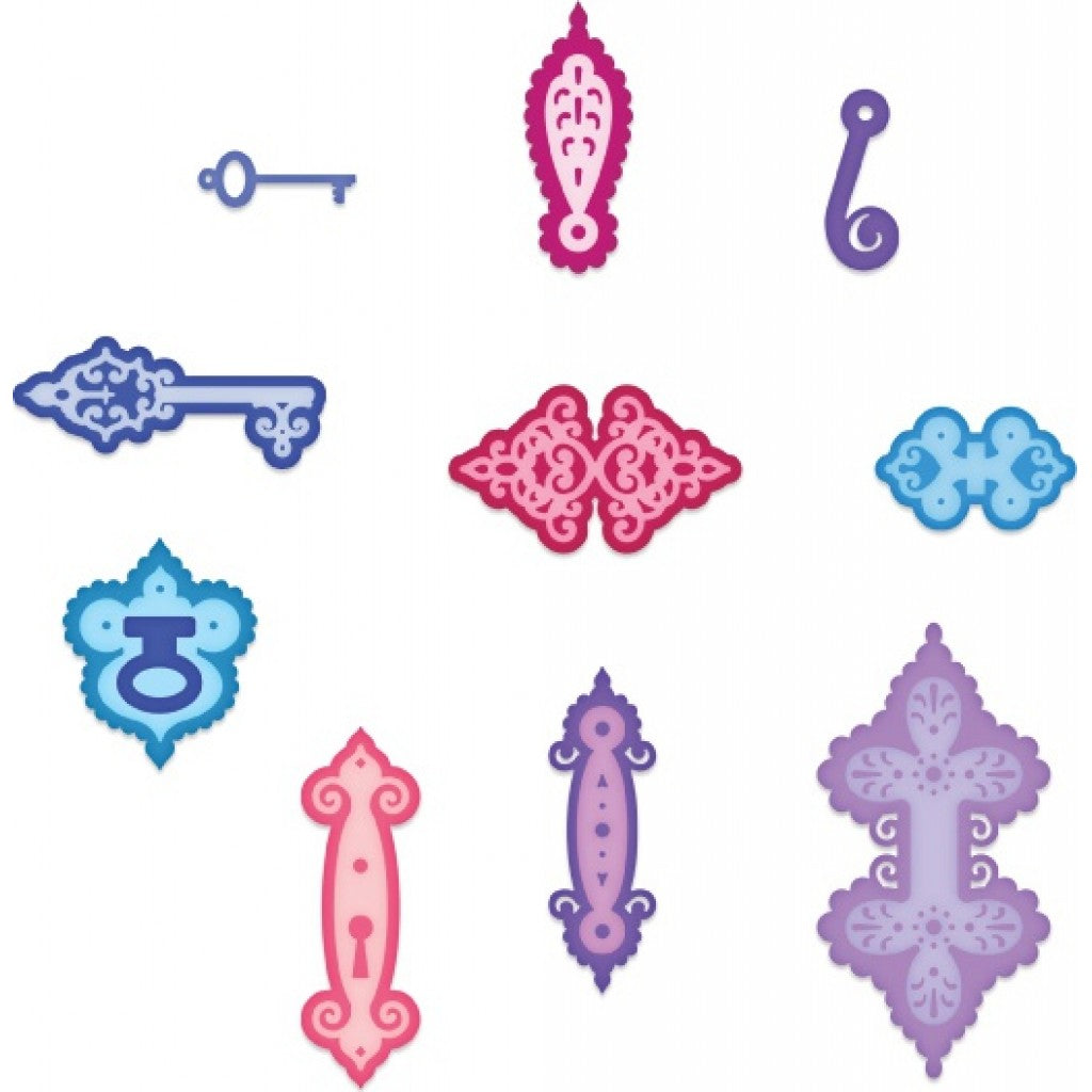 Dies Cut & Emboss - Window Hinges (19 dies)