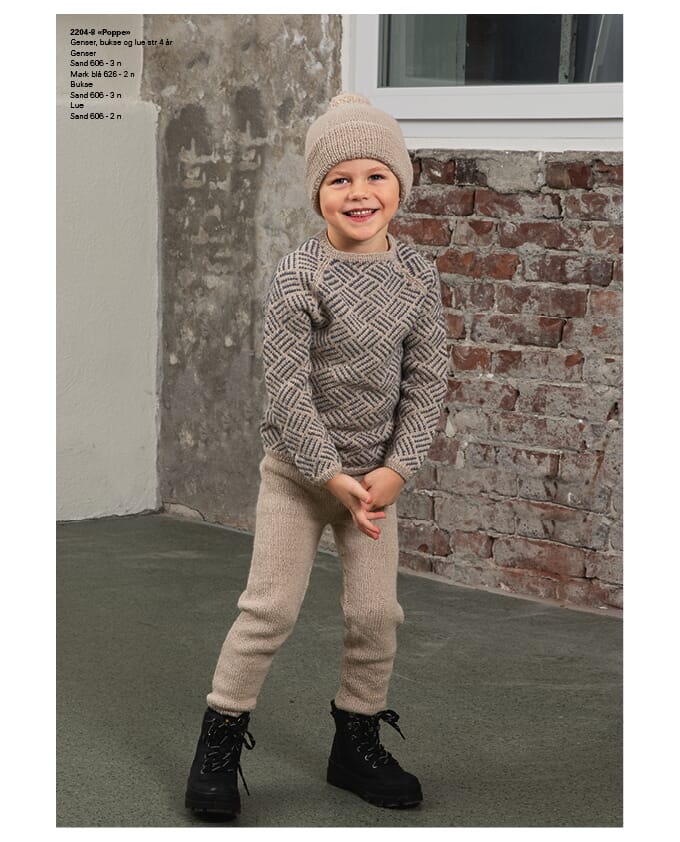 2204-8 "POPPE"-GENSER, BUKSE OG LUE